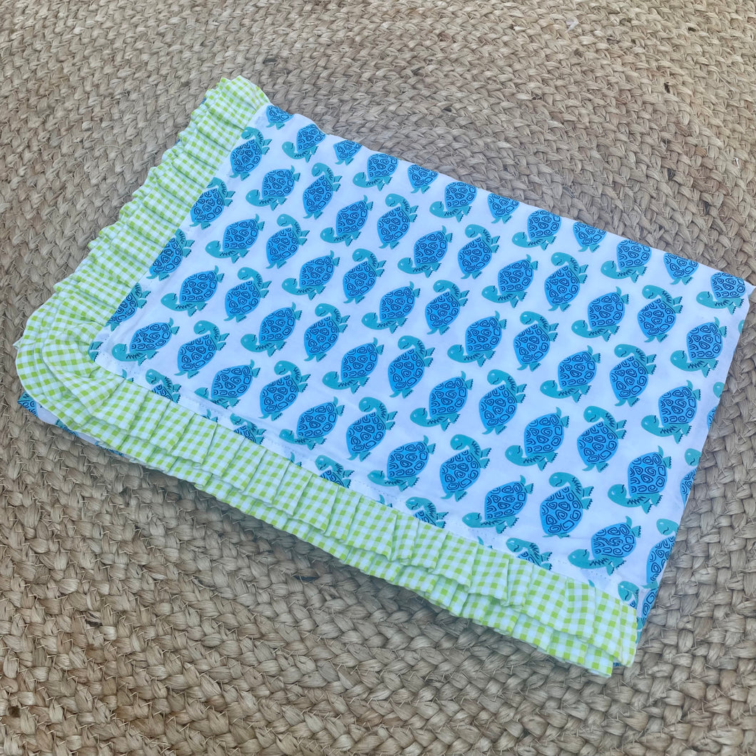 Breezy Cotton Dohar- Blue Toto