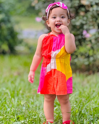 Poppins Halter Neck Twinning Dresses for Mother and Daughter| Pure Cotton