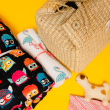 Load image into Gallery viewer, Aloka Baby Hamper Owls &amp; Flamingos
