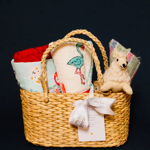 Mini Aloka Baby Hamper- Cats & Flamingos