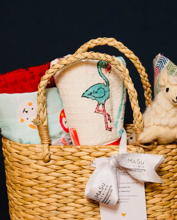 Mini Aloka Baby Hamper- Cats & Flamingos