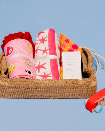 Mini Aloka Baby Hamper- Starry Pink