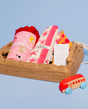 Mini Aloka Baby Hamper- Starry Pink