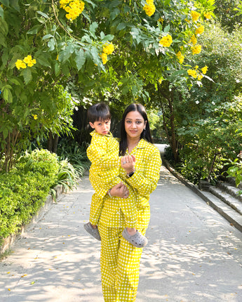 Green Paradise| Twinning Nightsuit Set| Pure Cotton
