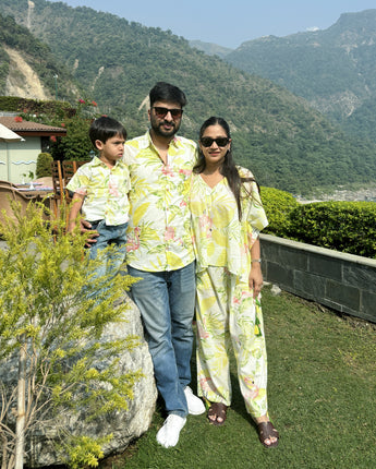 Yellow Flamingos| Family Twinning (Baby Boy): Match in Style! | Pure Cotton