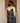black party wave spaghetti dress