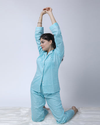 Day Dreaming | Adult Nightsuit Set| Pure Cotton