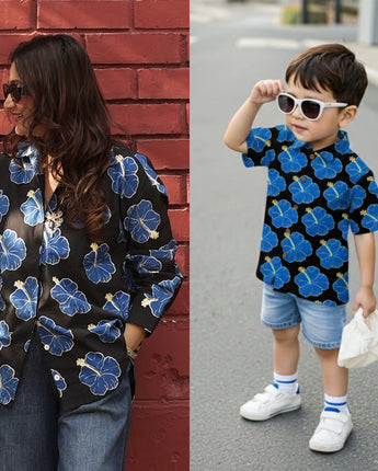 Kali Shirt Twinning Outfits for Mother and Son | Pure cotton poplin