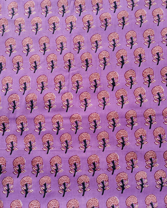 Pure Cotton Fabric| Purple Boota