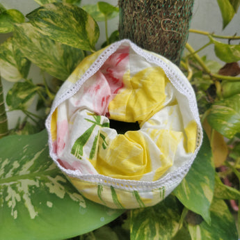 Handcrafted Pure Cotton Scrunchies| Assorted Set of 3