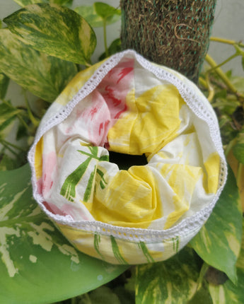 Handcrafted Pure Cotton Scrunchies| Assorted Set of 3