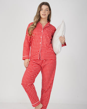 Merry Christmas| Adult Nightsuit Set| Pure Cotton