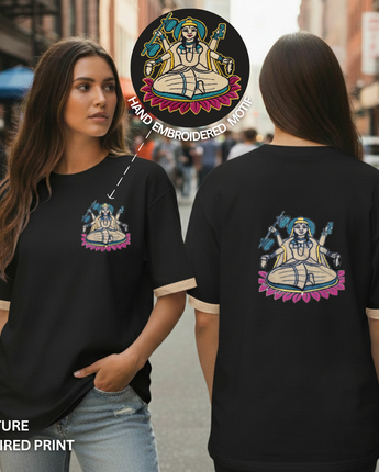 Saraswati Oversize T-Shirt- Black (Pre-Order Exclusive | Limited Edition)