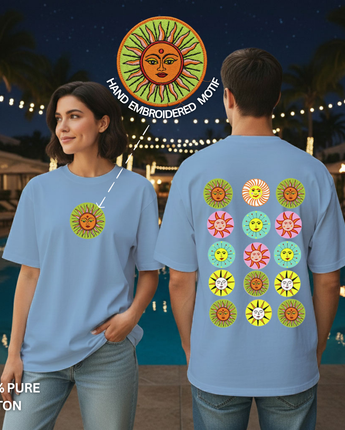 Suryadev Oversize T-Shirt- Blue (Pre-Order Exclusive | Limited Edition)