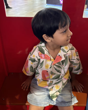 Cool Shirt for Boys| White Bird| Pure Cotton