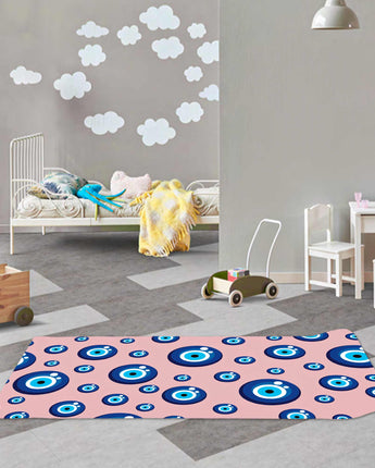 Evil Eye Kids Yoga Mat Peach