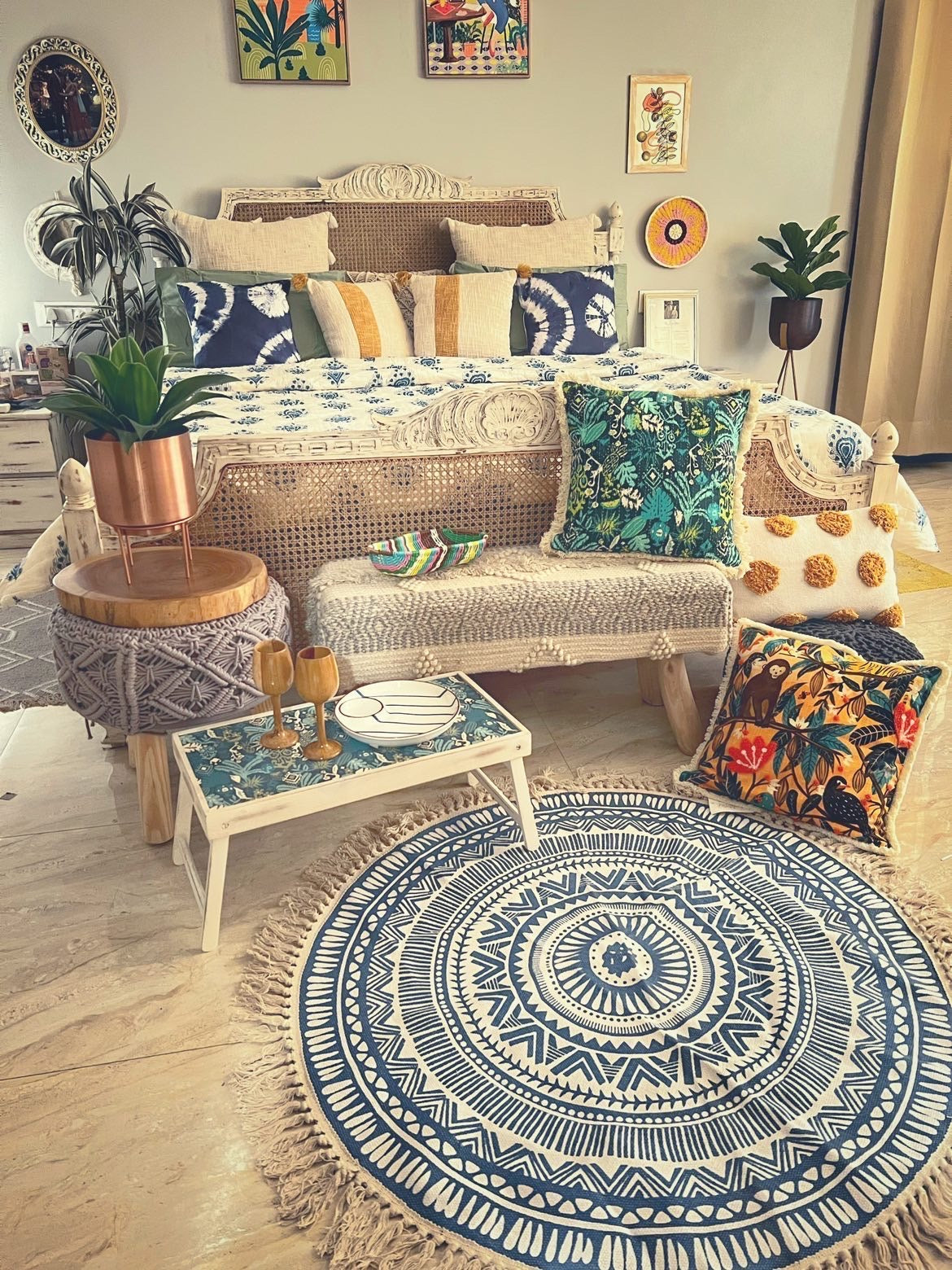 Boho Chakra Rug & Meditation Mat – Masu Living