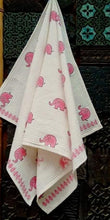 Load image into Gallery viewer, Pink Elephant Bath Towel
