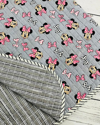 Super Fine Baby Quilt- Disney Grey