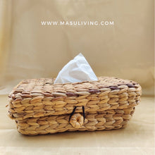Load image into Gallery viewer, Water Hyacinth Tissue Box Holder
