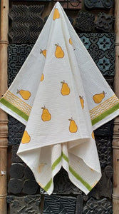 Yellow Pear Bath Towel
