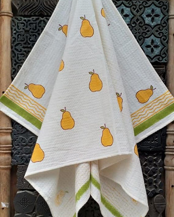 Yellow Pear Bath Towel
