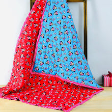 Load image into Gallery viewer, Reversible Character Quilt- Disney- Red &amp; Blue
