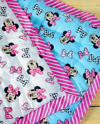 Reversible Character Quilt- Disney- Blue & White