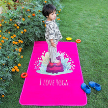 Load image into Gallery viewer, Kids Yoga Mat- Yogi Bear Pink
