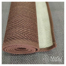Load image into Gallery viewer, Masu Mudra- Premium Jute and Natural Rubber Yoga Mat- Earthy Brown colour
