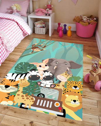 Kids Yoga Mat- Animal Safari