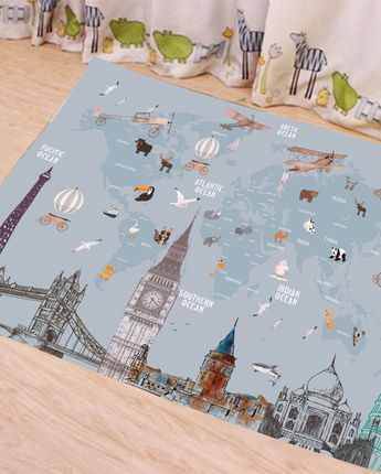World Tour Kids Play Mat