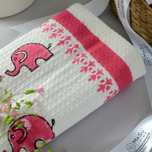 Load image into Gallery viewer, Pink Elephant Bath Towel
