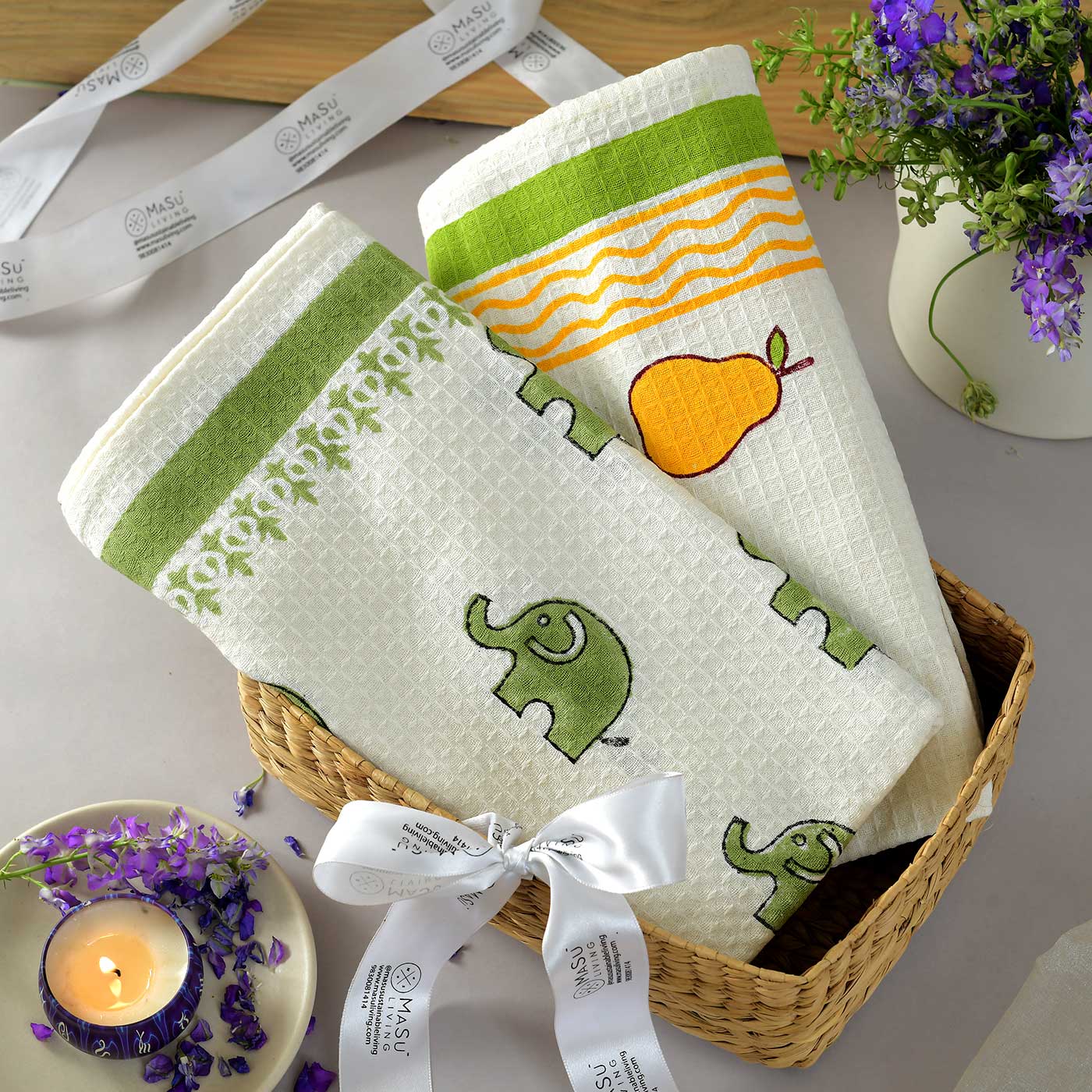 Elephant outlet towel set