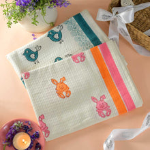 Load image into Gallery viewer, Bunny &amp; Blue Bird Bath Towel- Set of 2

